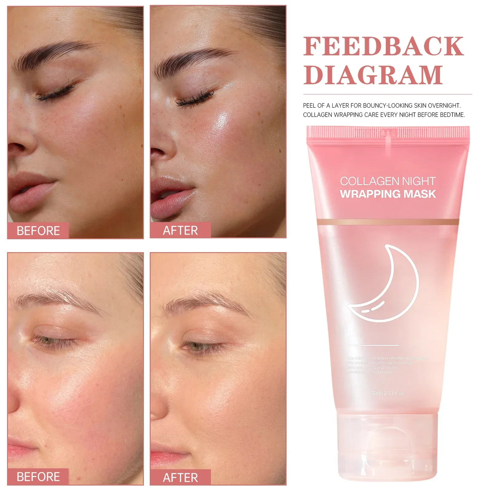 Collagen Night Wrapping Mask 7 - огляд і ціна Sleeping Pack Overnight