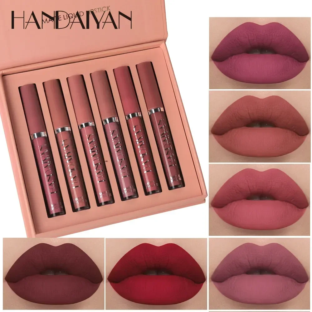 HANDAIYAN 6 PCS Lipstick Set M - огляд і ціна Lip Tint Korean