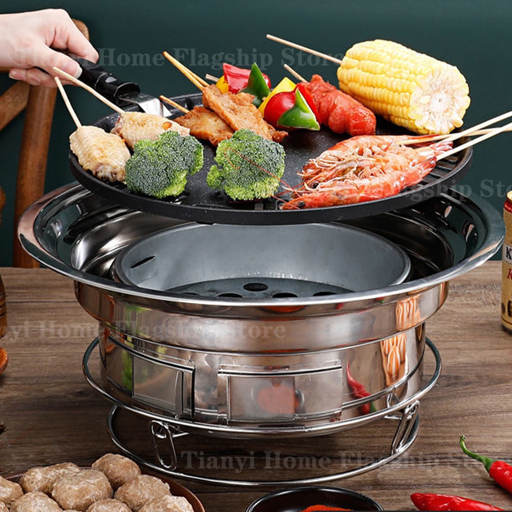 Stainless Steel Charcoal Grill - огляд і ціна Korean Bbq Grill