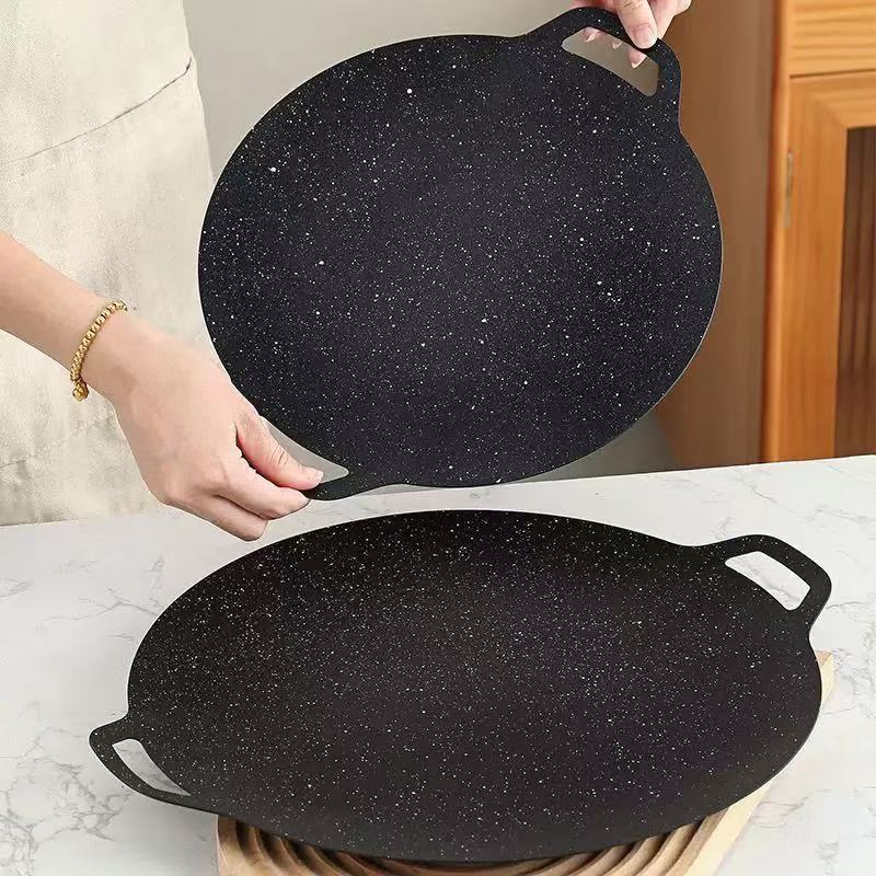 Thin Korean Grill Pan,Round BB - огляд і ціна Korean Bbq Grill